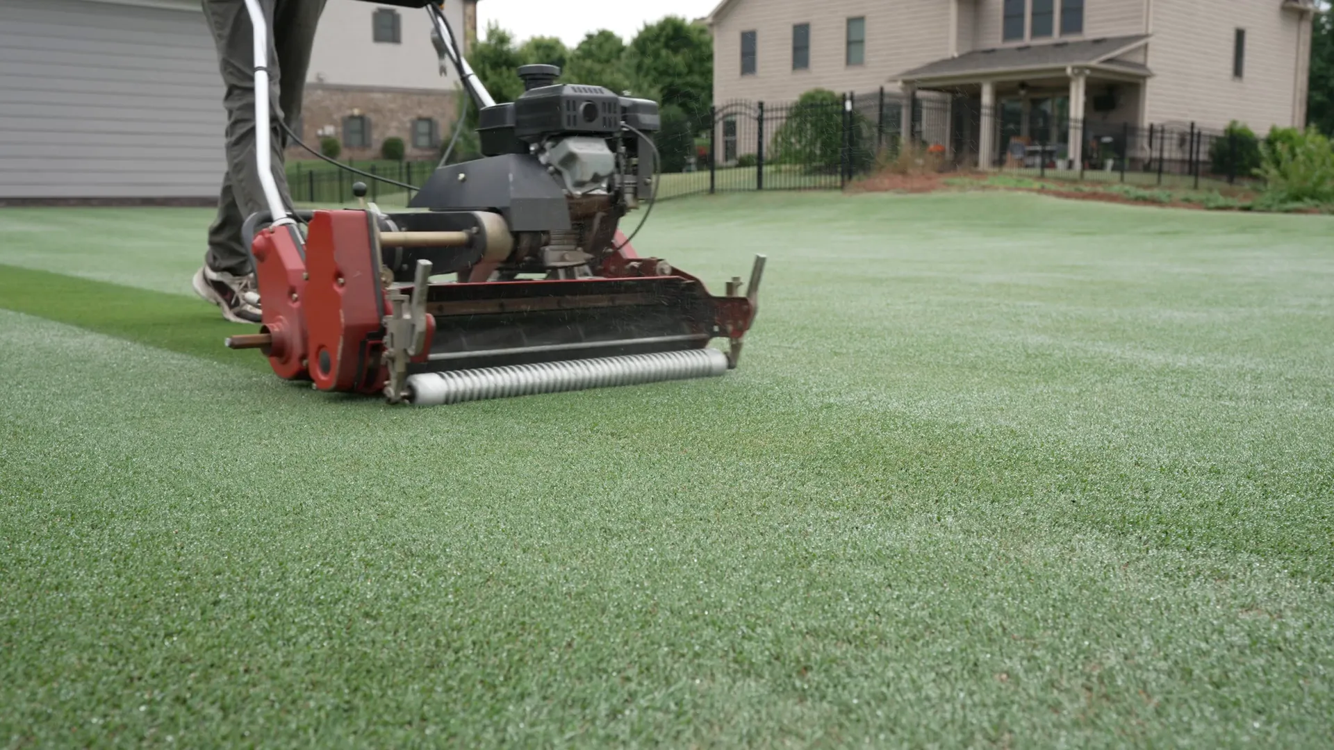 Avoid drastic mowing height changes close to holiday
