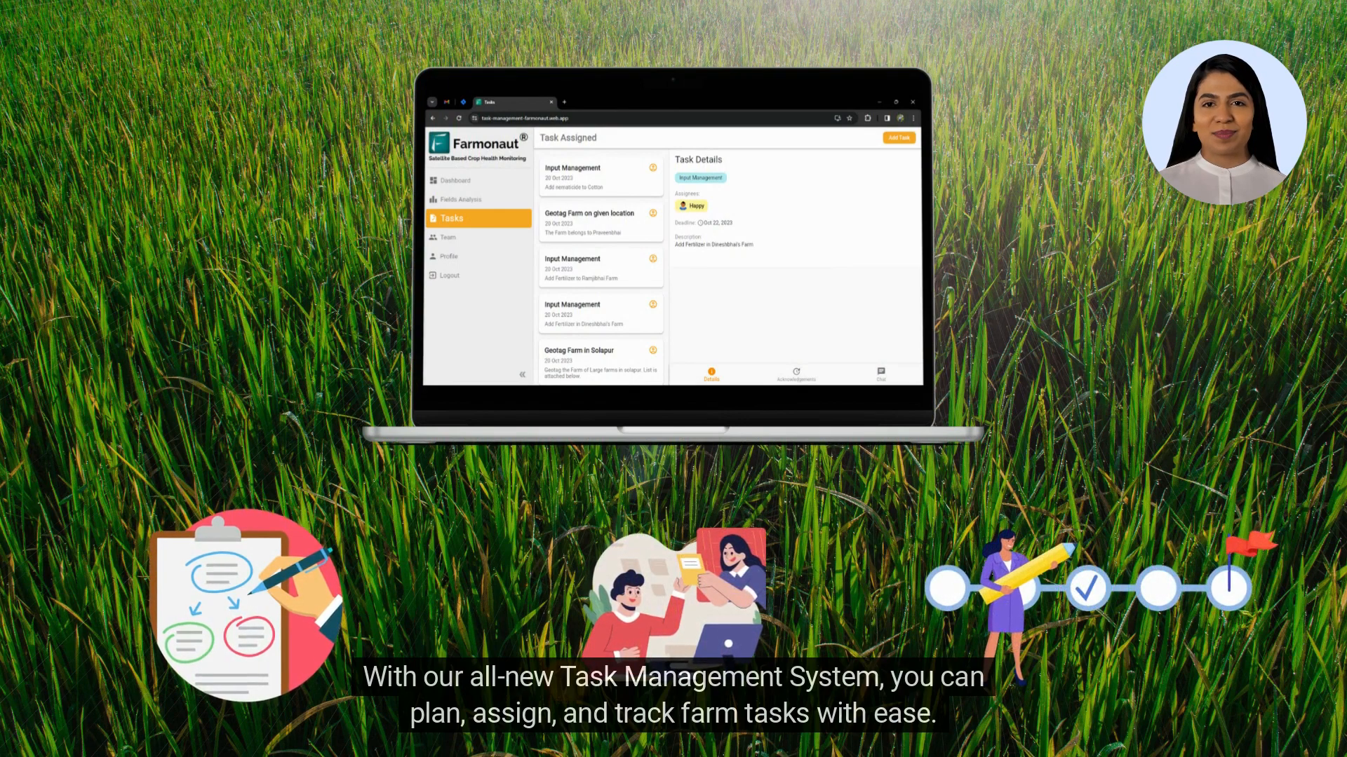 Task management system interface