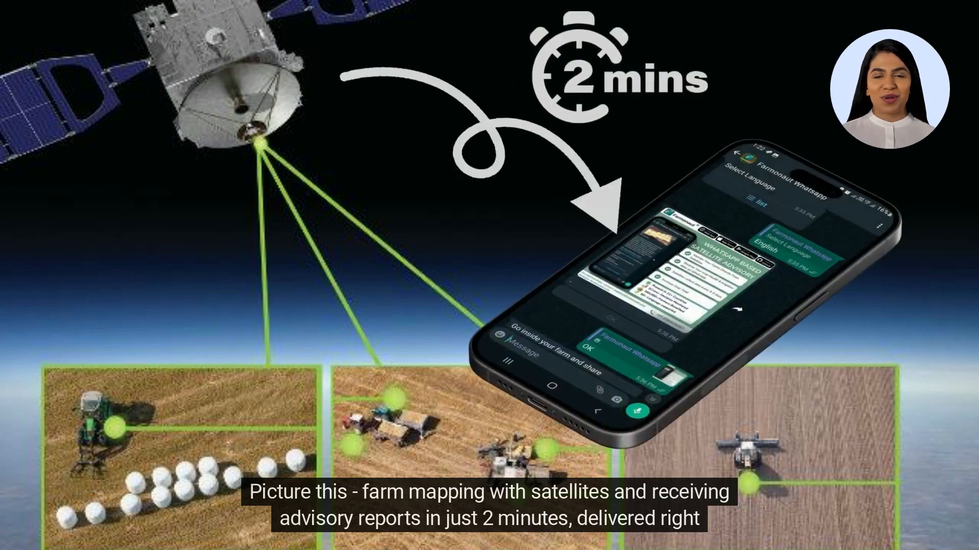 Satellite farm mapping demonstration