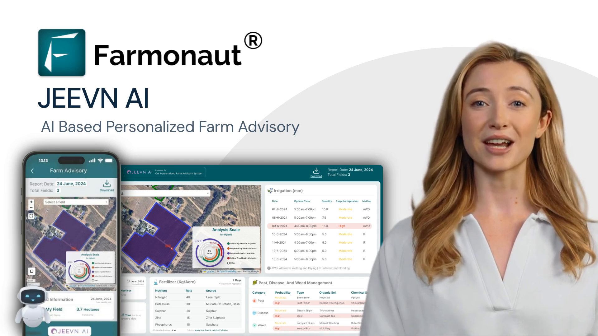 AI-powered farm analysis interface