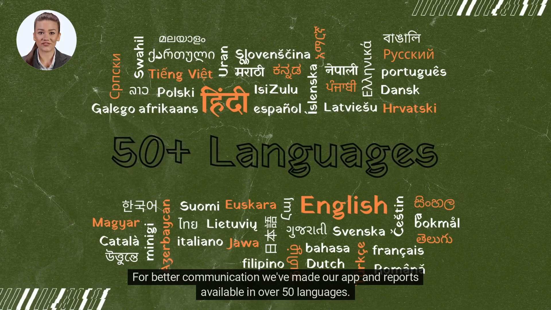 Farmonaut interface showing multiple language options