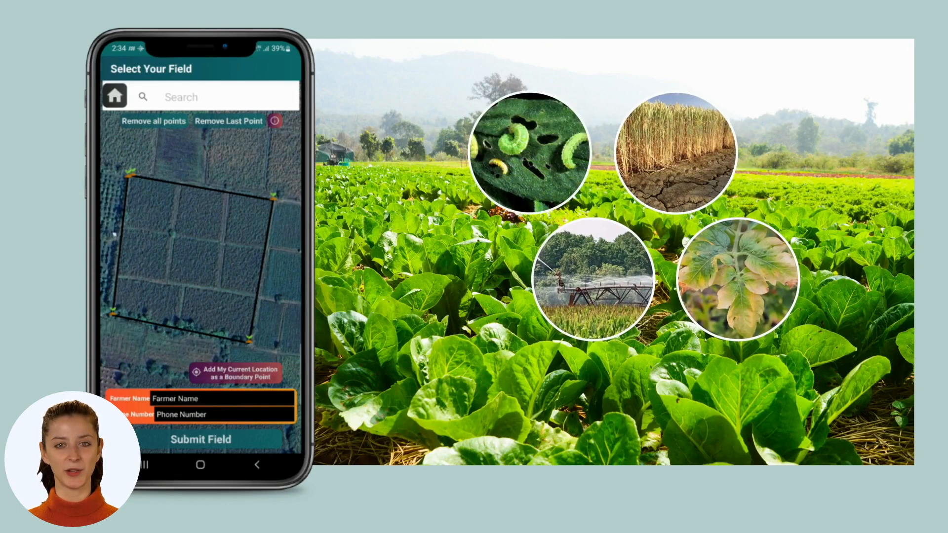 App showing pest and disease detection