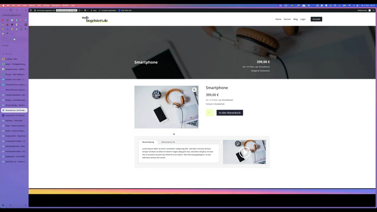 Fluent Cart E-Commerce Plugin Divi Elementor Integration Hinweis