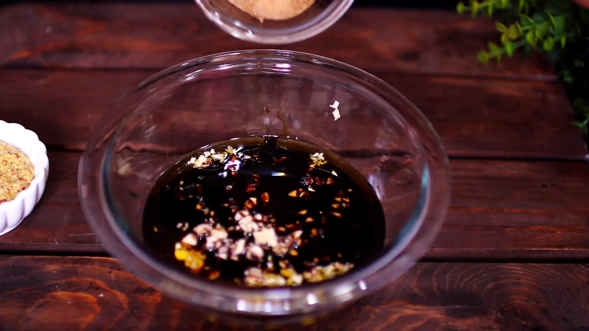 Adding soy sauce and brown sugar