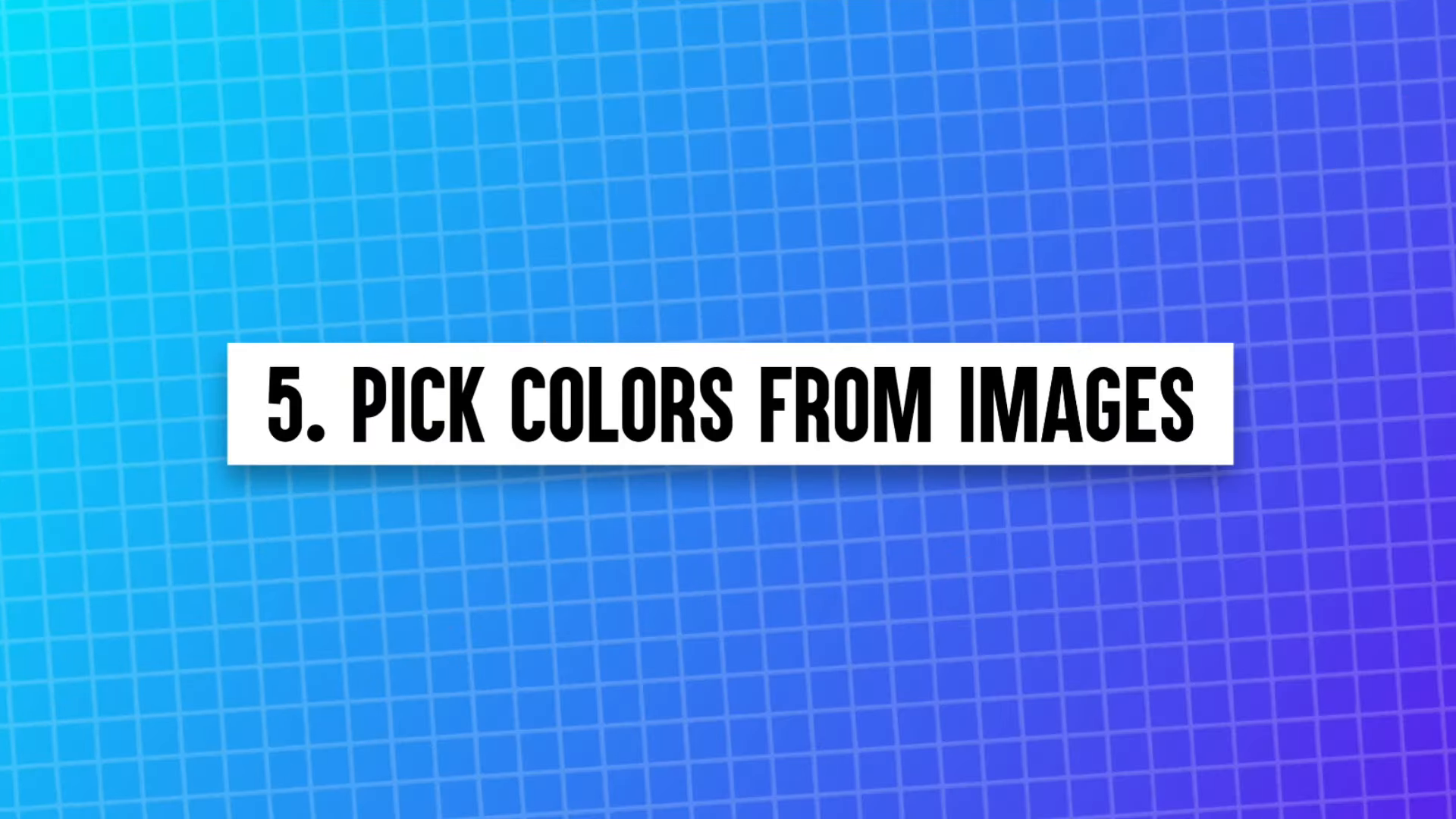 Pick Colors from Images