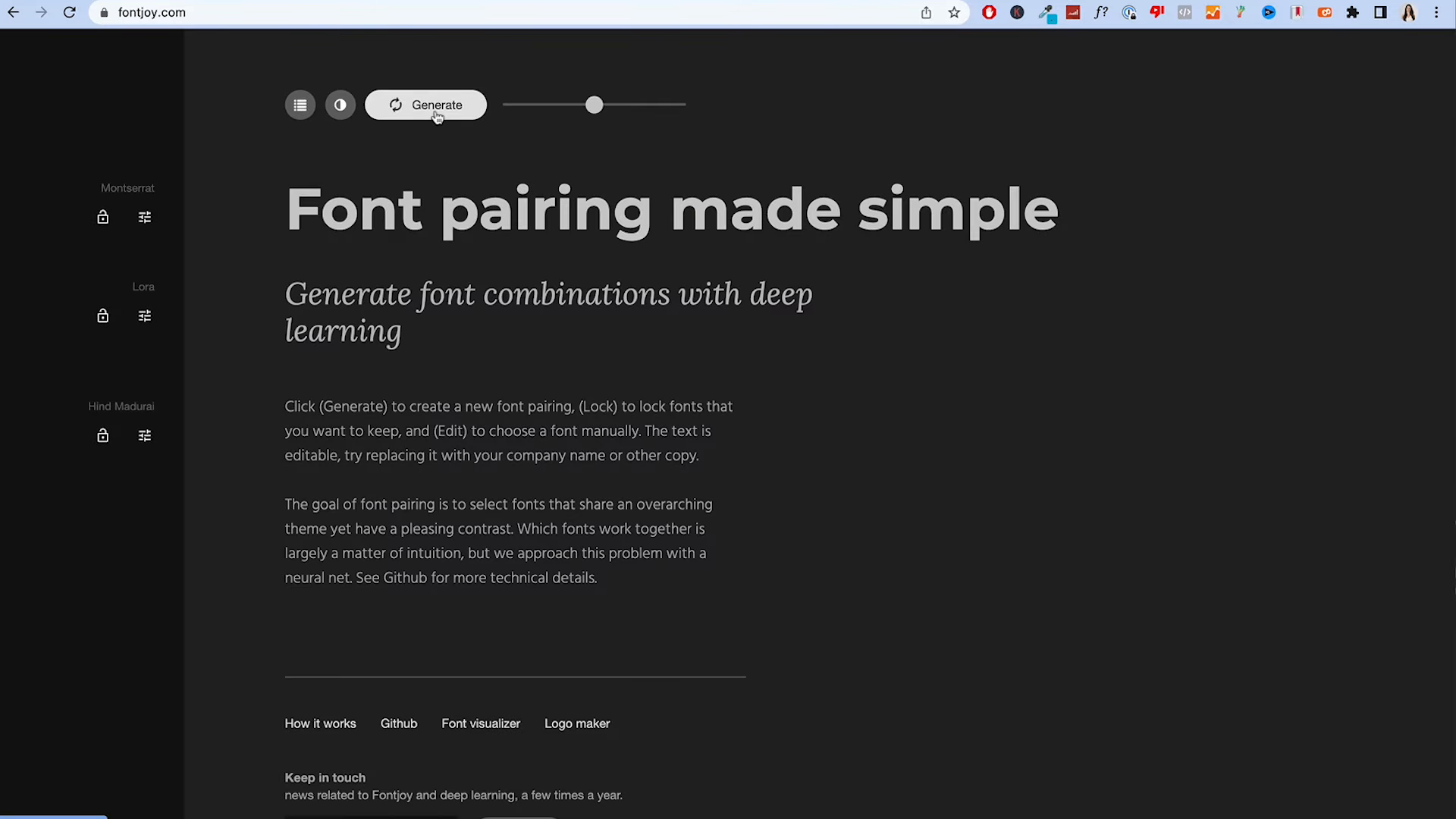 Fontjoy: AI-Powered Font Pairing Made Easy