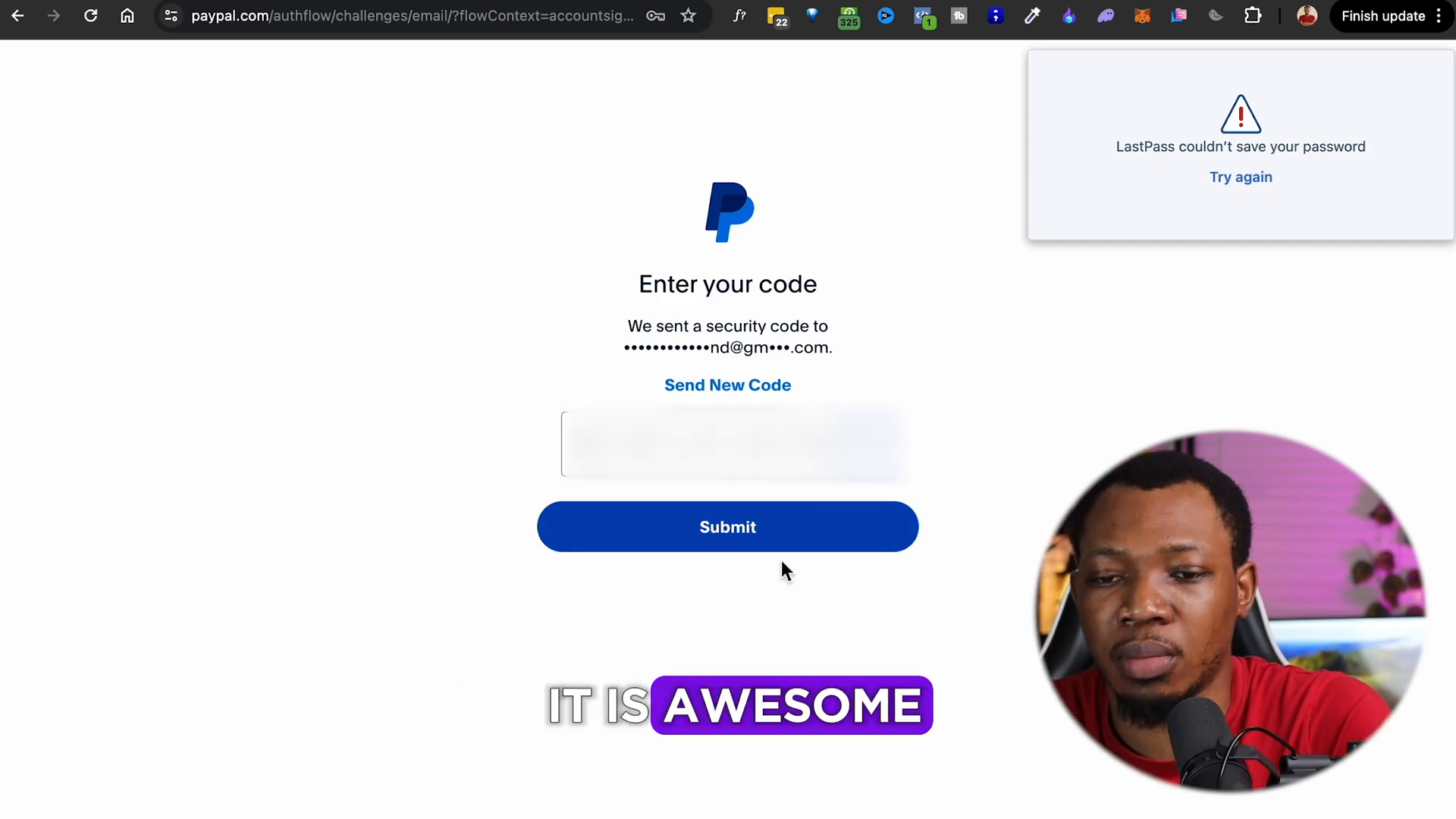 Verifying email