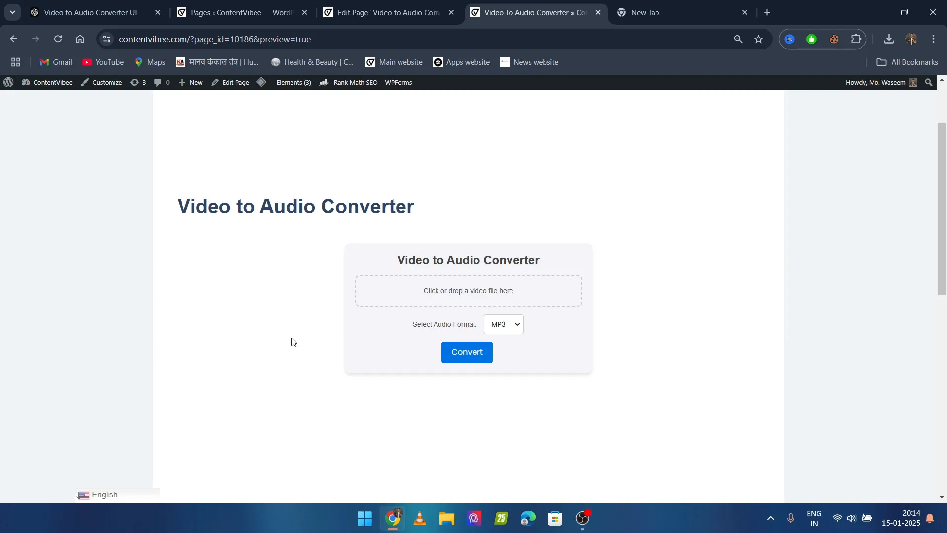Best Video to Audio Converter Script Revealed! 2 Uploading video file for conversion