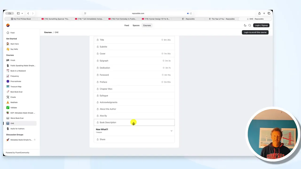 Checklist slide: finished book, cover, and what Bradley needs to book you on the show