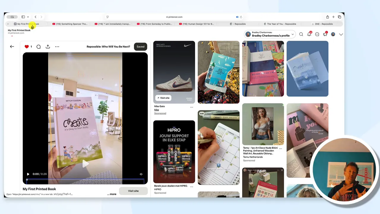 Bradley Charbonneau speaking directly to camera, introducing the offer