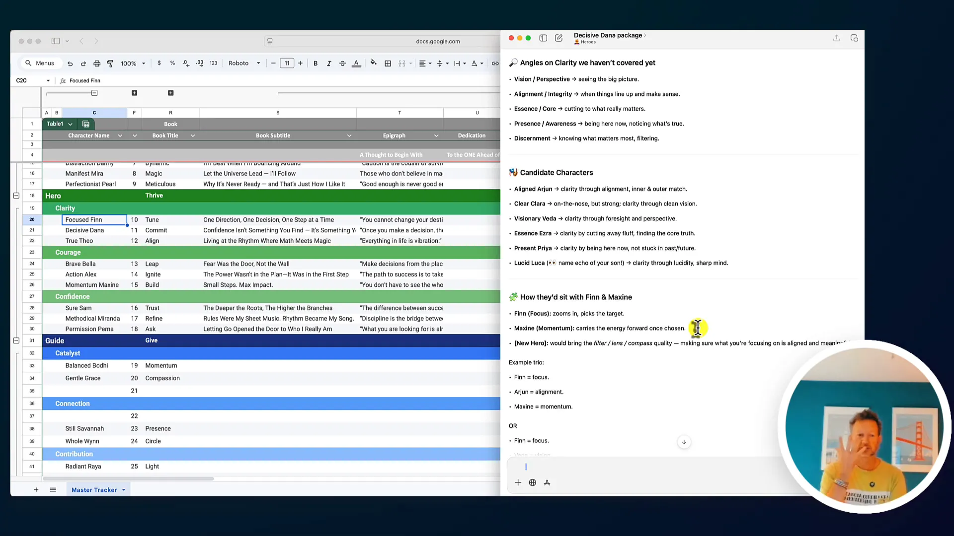Naming Visionary Violet and discussing foresight and perspective
