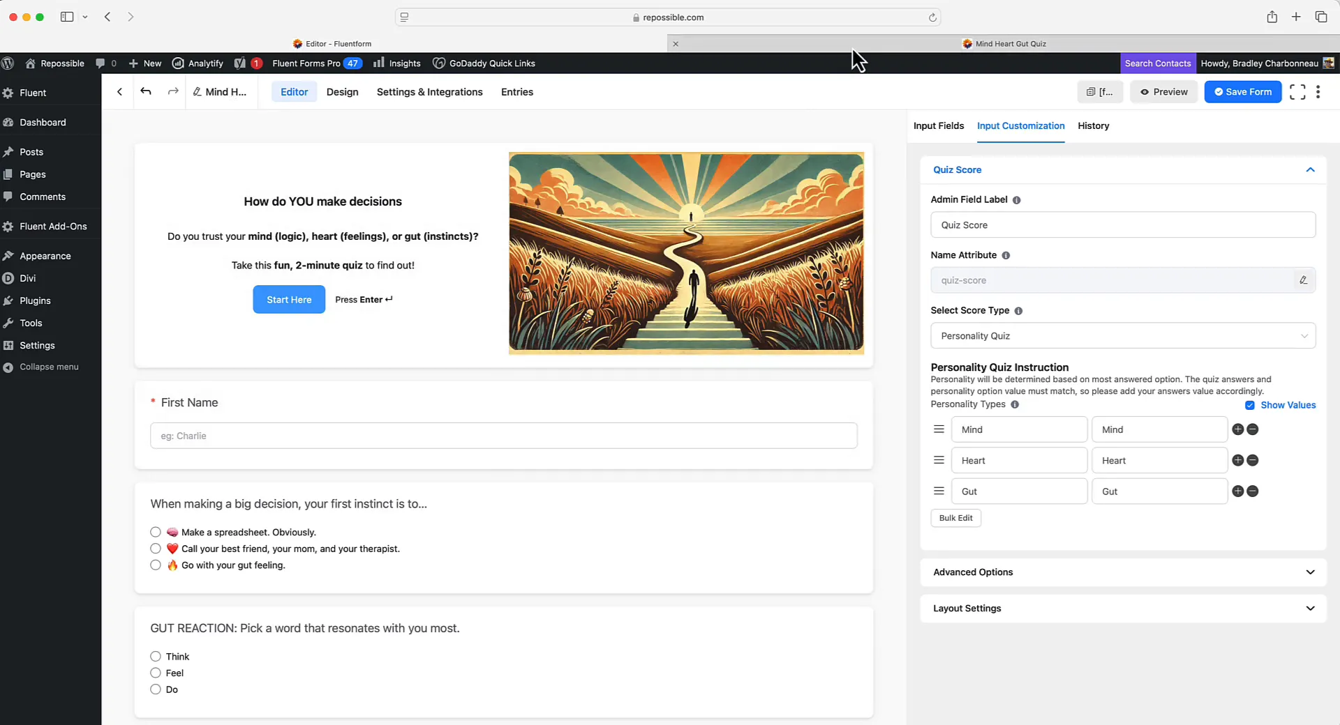 Featured image for the blog, "Build Engaging Conversational Forms with Scoring Using Fluent  Forms Pro"