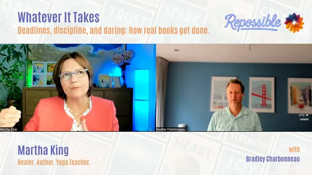 Martha showing early cover proofs and edits