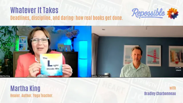 Martha reading the opening lines of The Light Inside Me