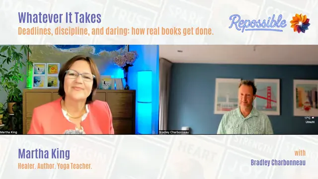 Martha and Bradley celebrating the finished books