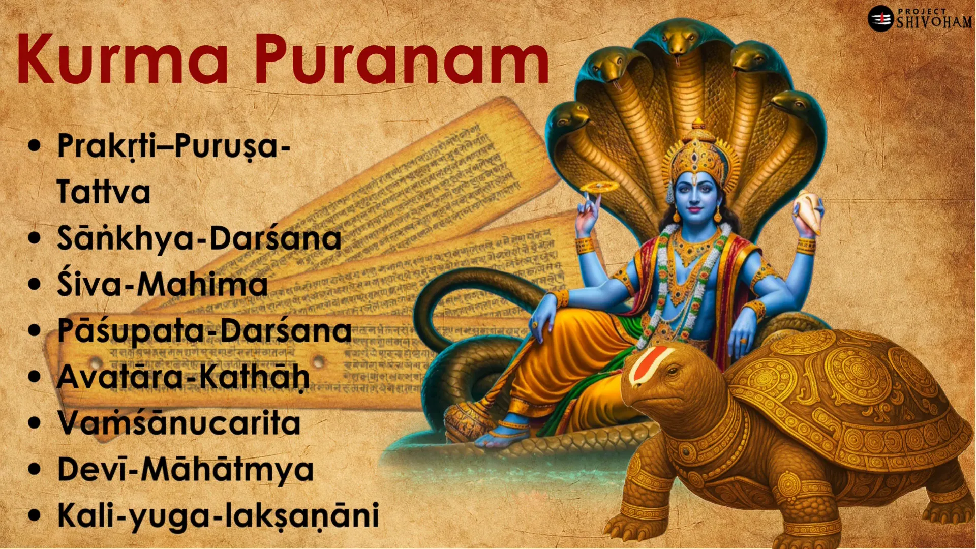 Iconographic carving representing Vishnu Durga fusion