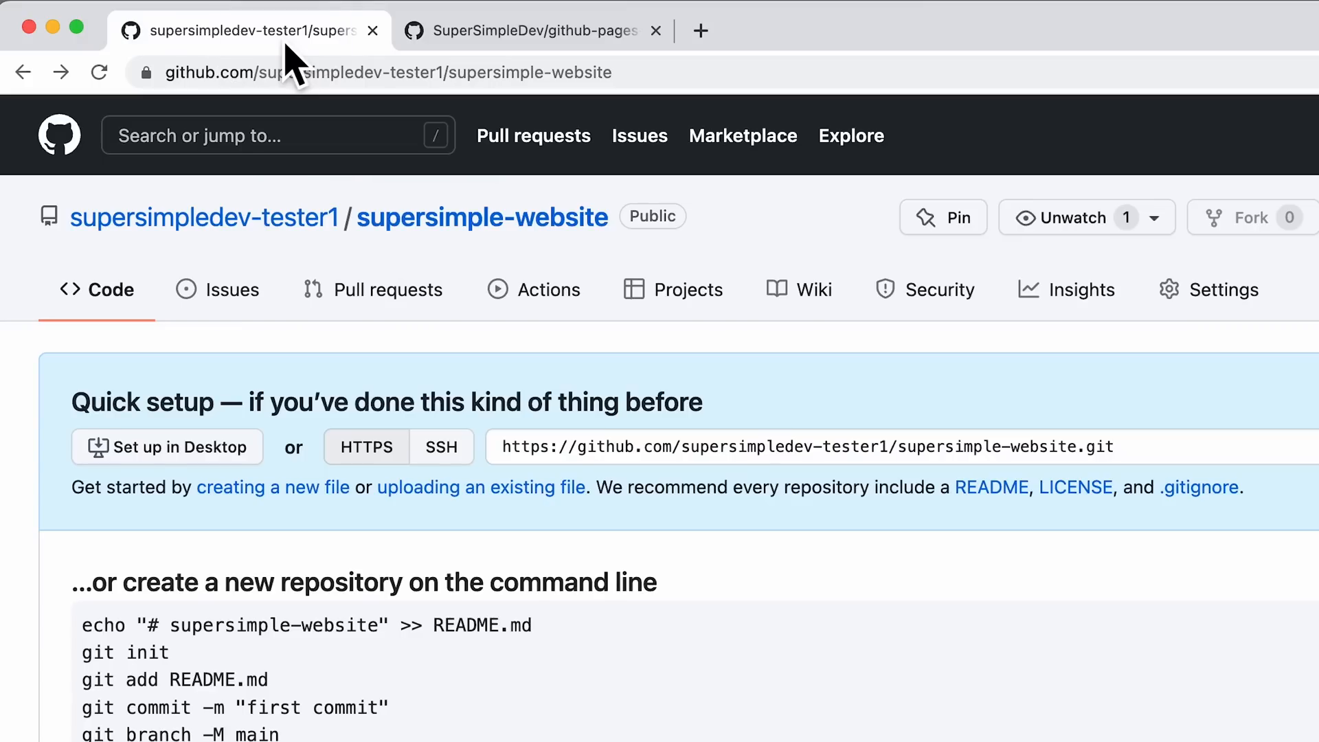 Uploading files to GitHub repository