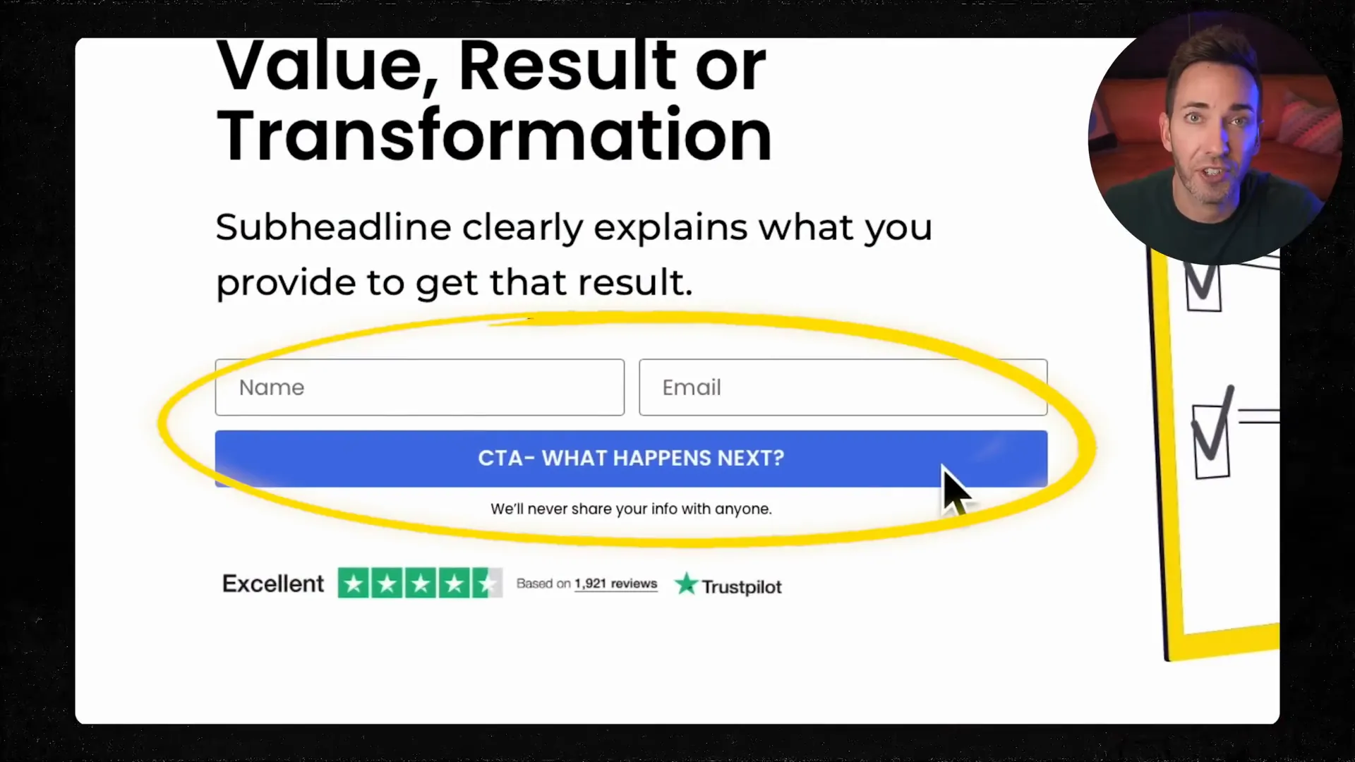 Call-to-Action auf einer Landing Page