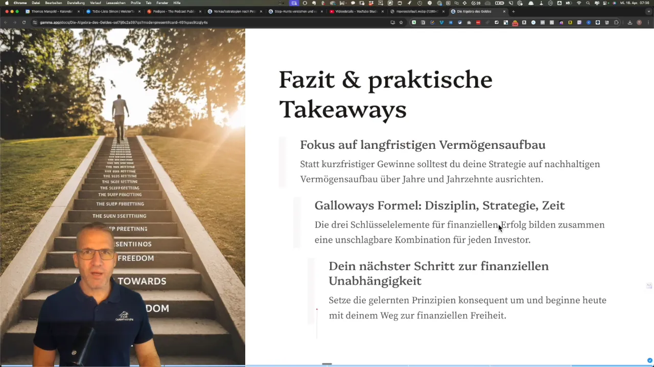 Fazit zur Algebra des Geldes
