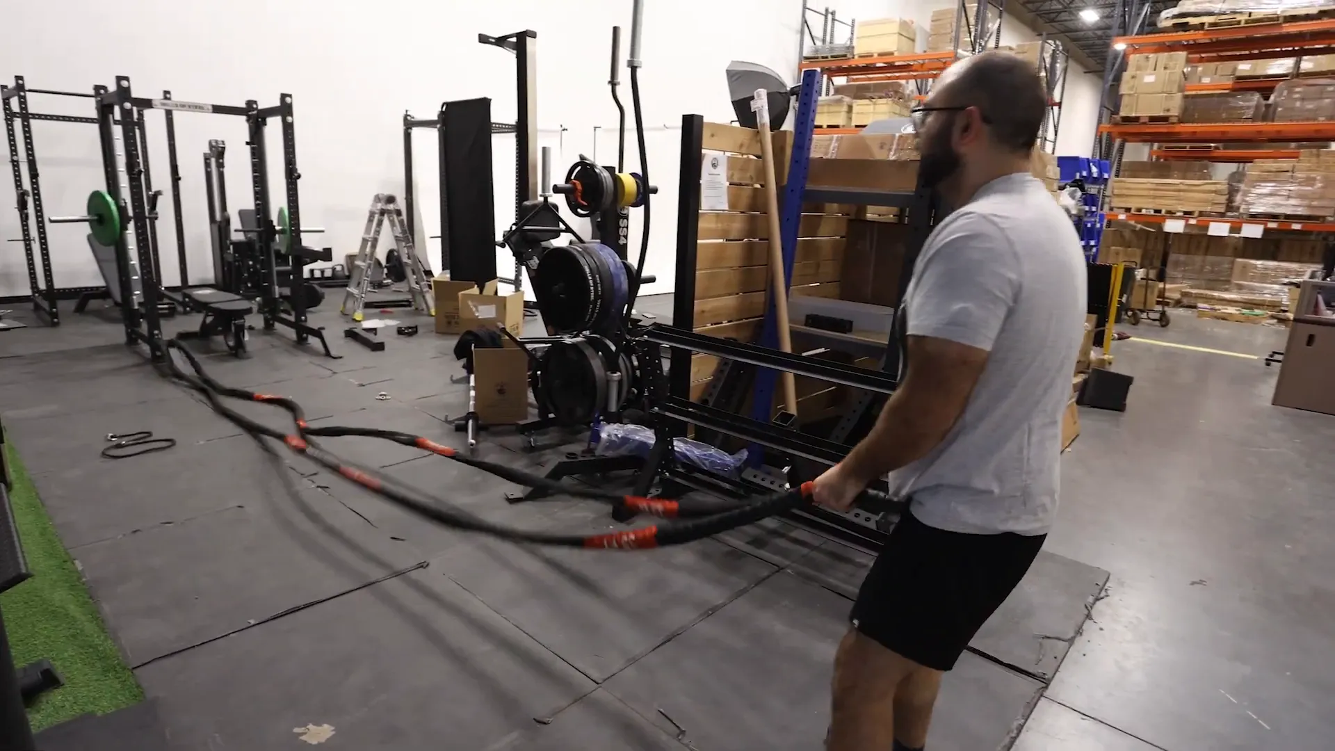 Demonstration of Battle Ropes