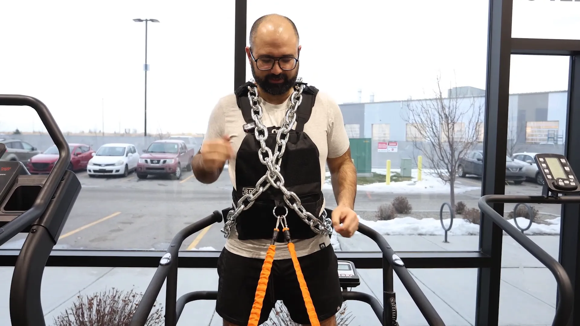 Demonstration of the weighted vest in action