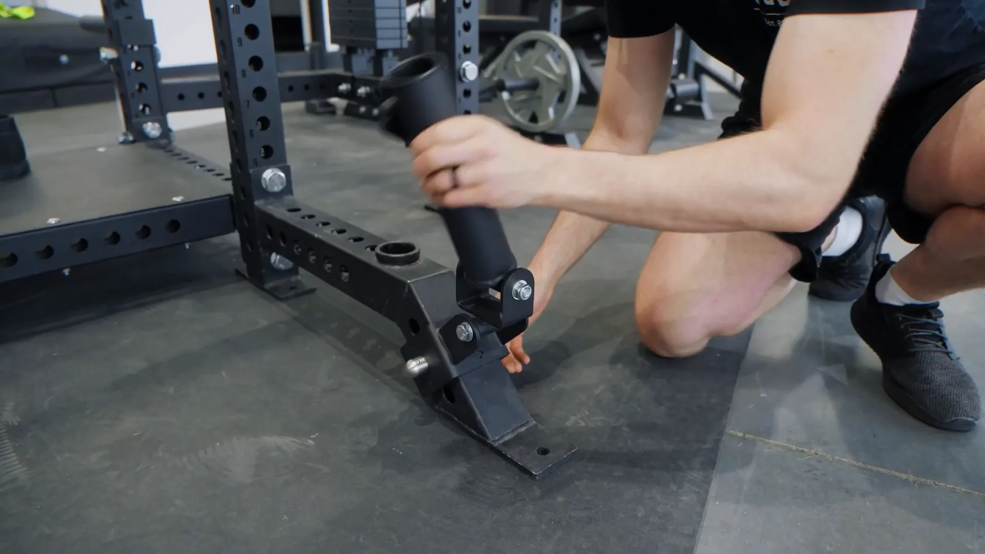 Landmine rack attachment overview with power pack