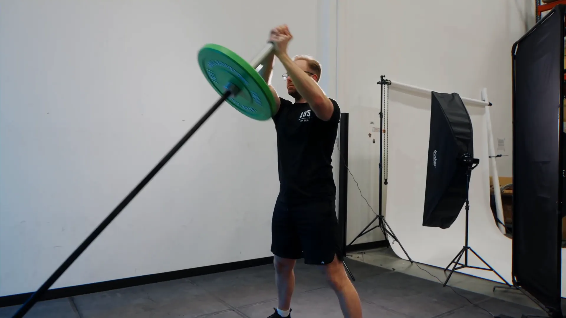 Performing landmine twist for obliques