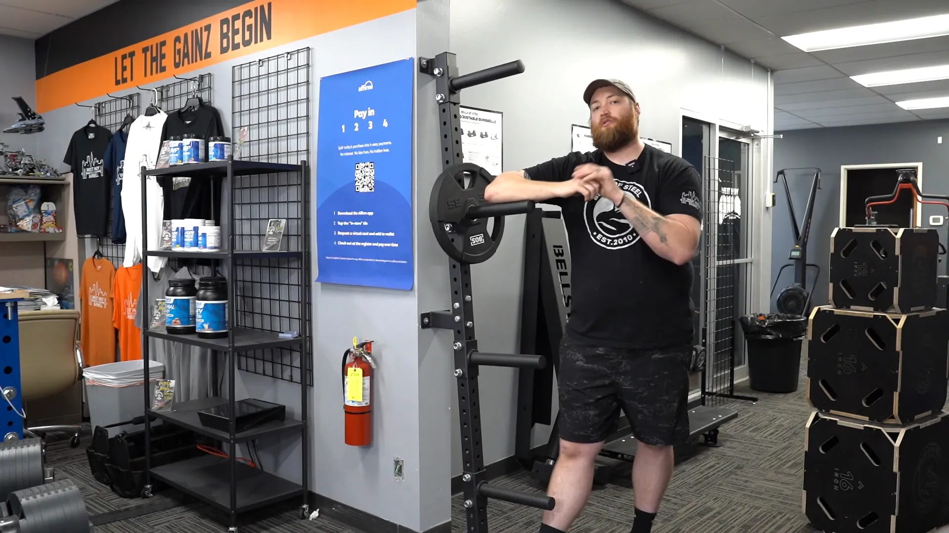 Installation of the plate storage rack