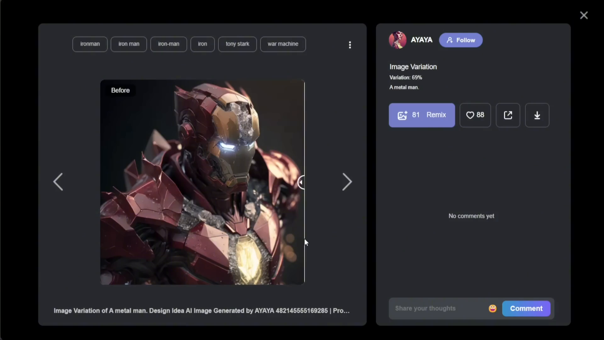 PROME AI: A Plataforma de Inteligência Artificial que Faz Tudo 6 Exemplo de variação de imagem