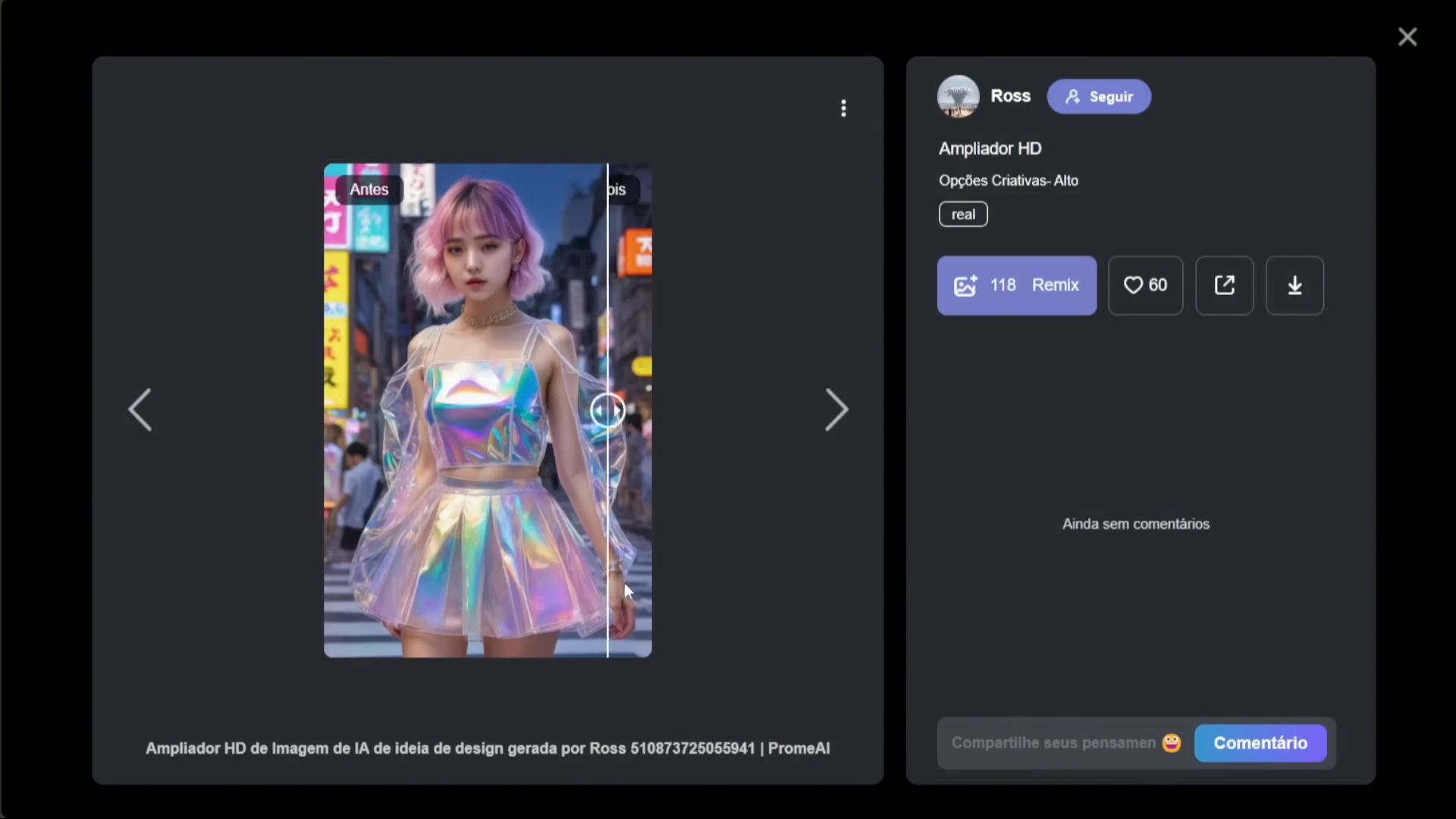 PROME AI: A Plataforma de Inteligência Artificial que Faz Tudo 11 Exemplo de melhoria de qualidade de imagem