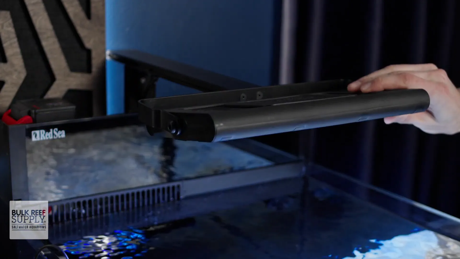 Hydra Edge lights tilting feature for optimal coral lighting