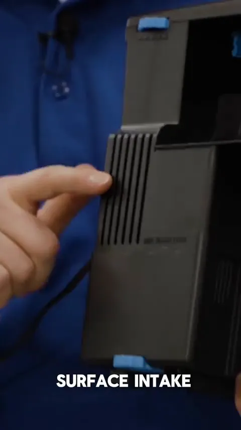 Surface intake feature of the Seachem Tidal Filter