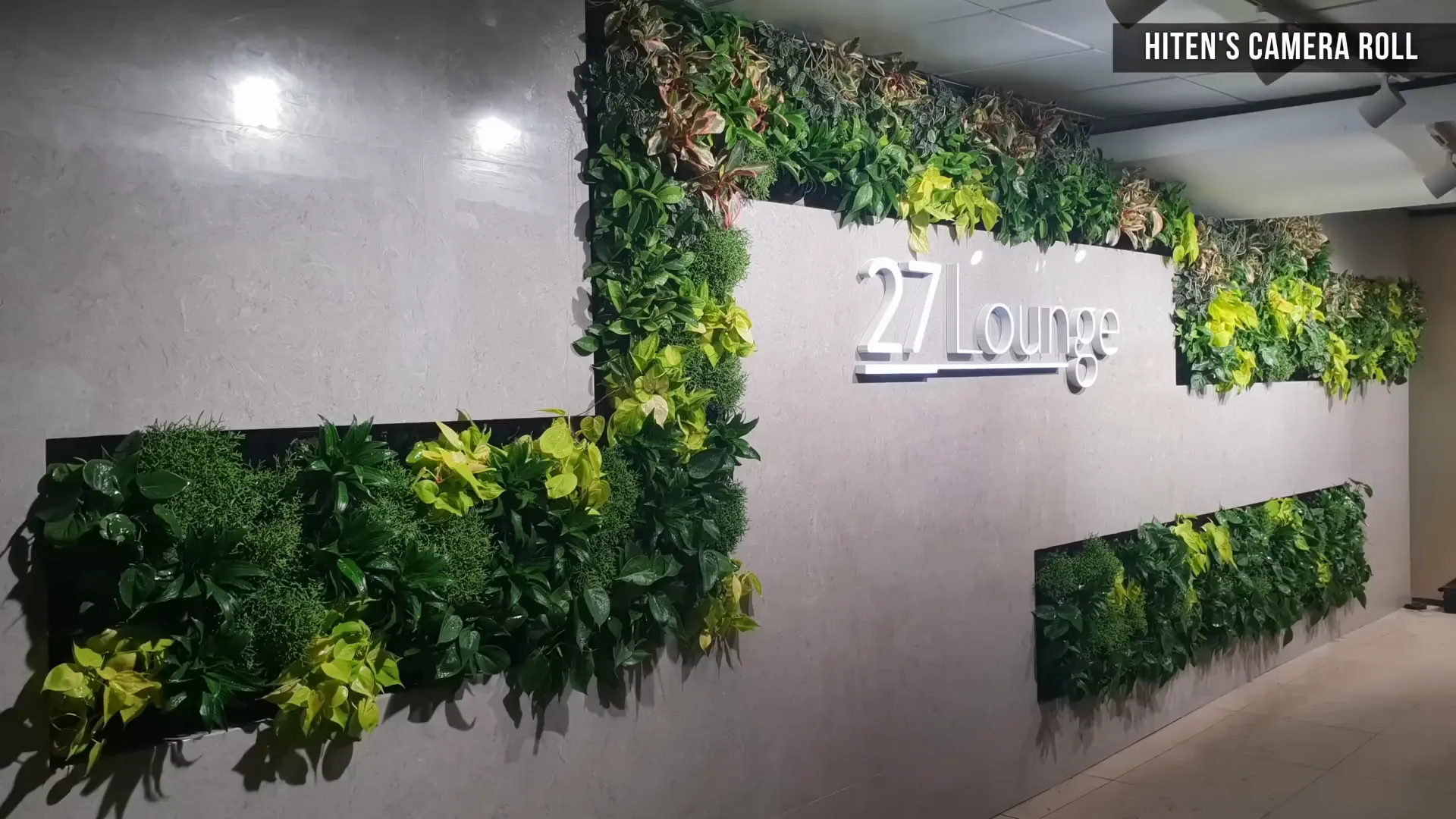 Green wall at OR Tambo International Airport