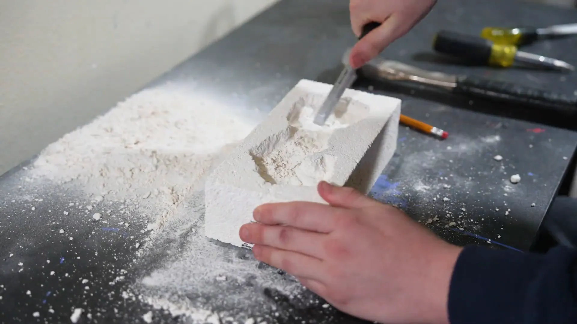 Carving the ant nest