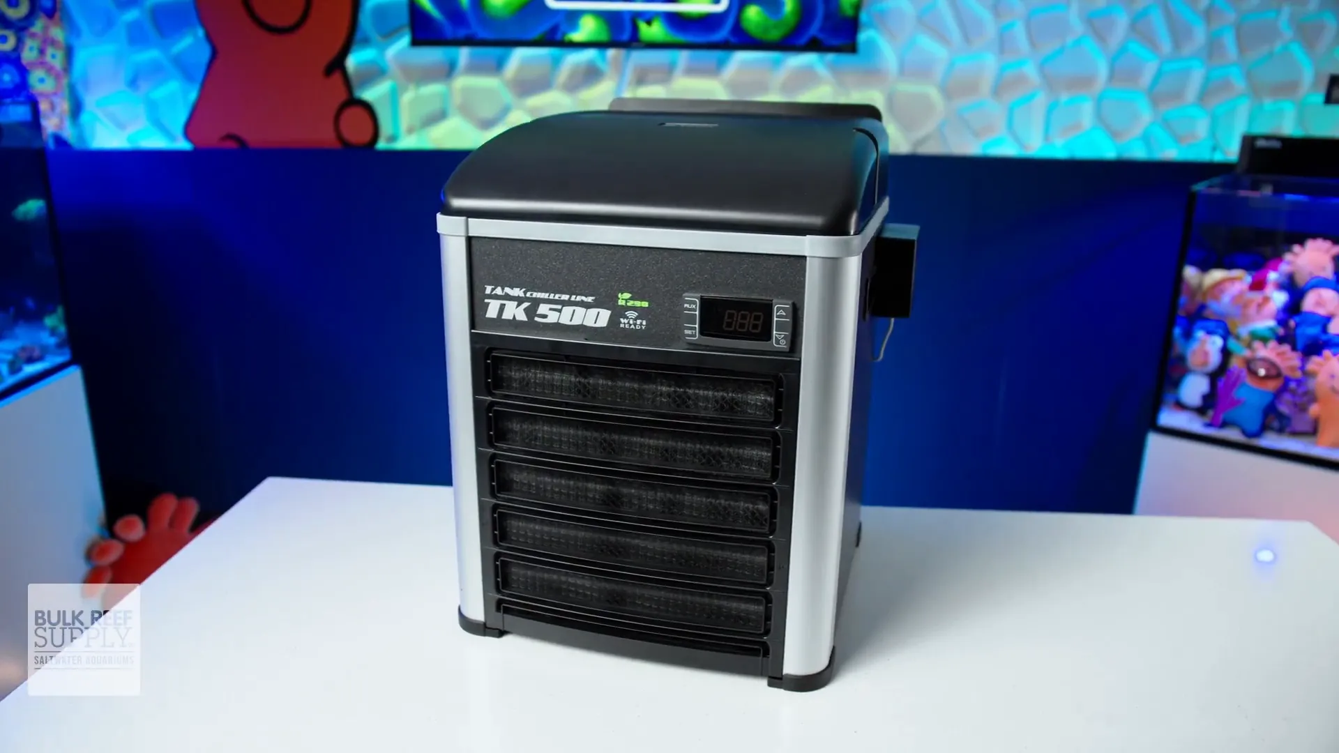 TECO chiller family lineup with accessories