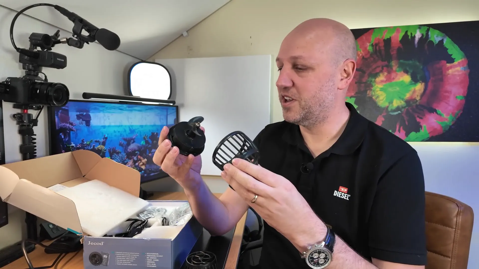 Jecod DMP-40 and Vortech MP-40 cages side by side