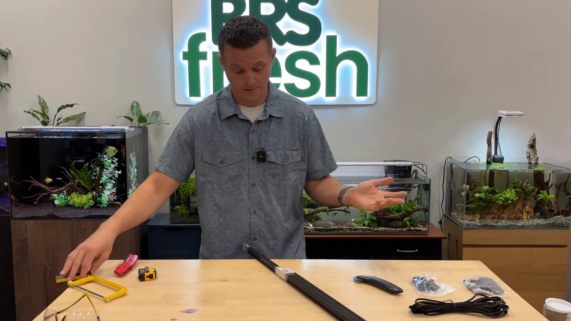 Tools needed for the aquarium screen build