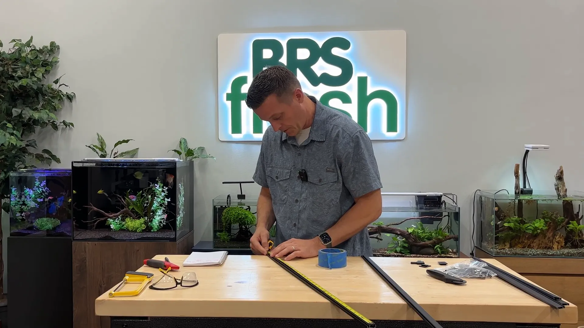 Cutting aluminum frame pieces with a hacksaw