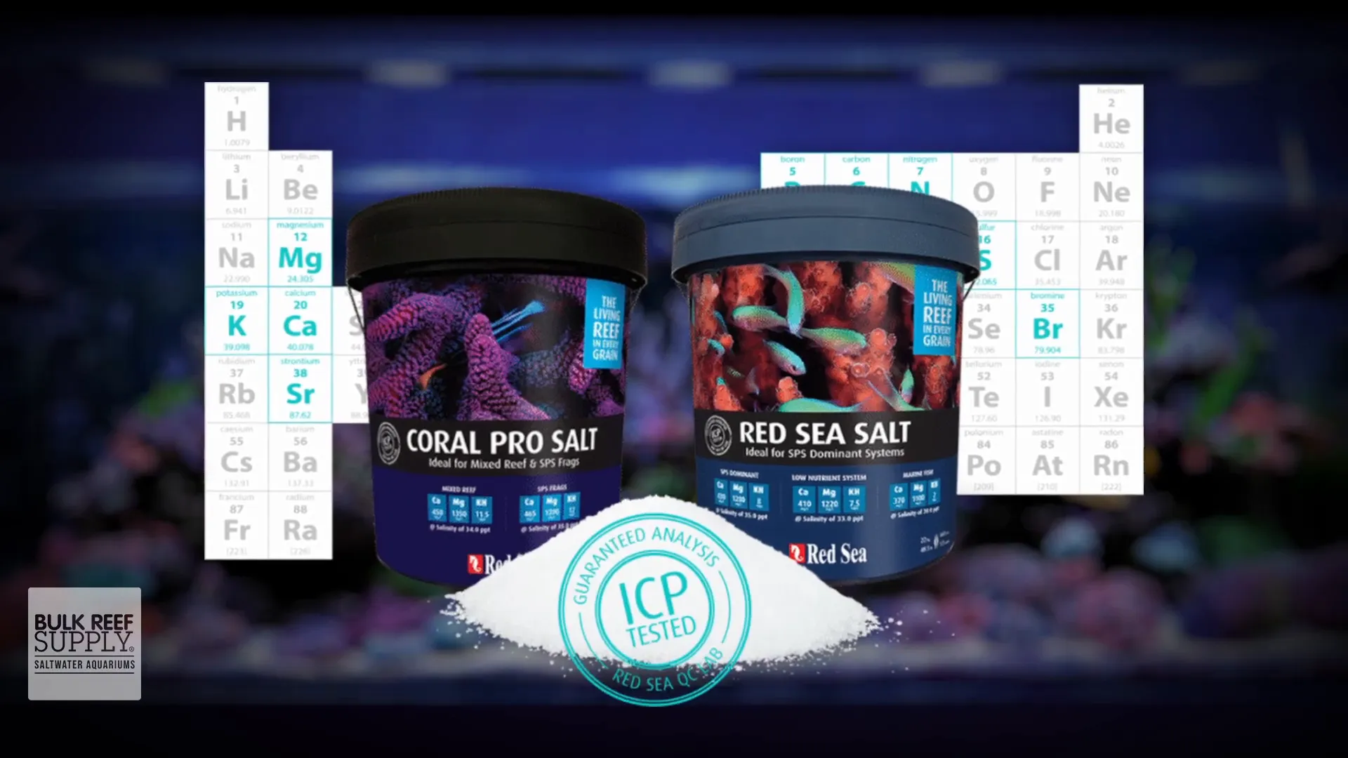 Bucket of Red Sea Salt with my batch guarantee label