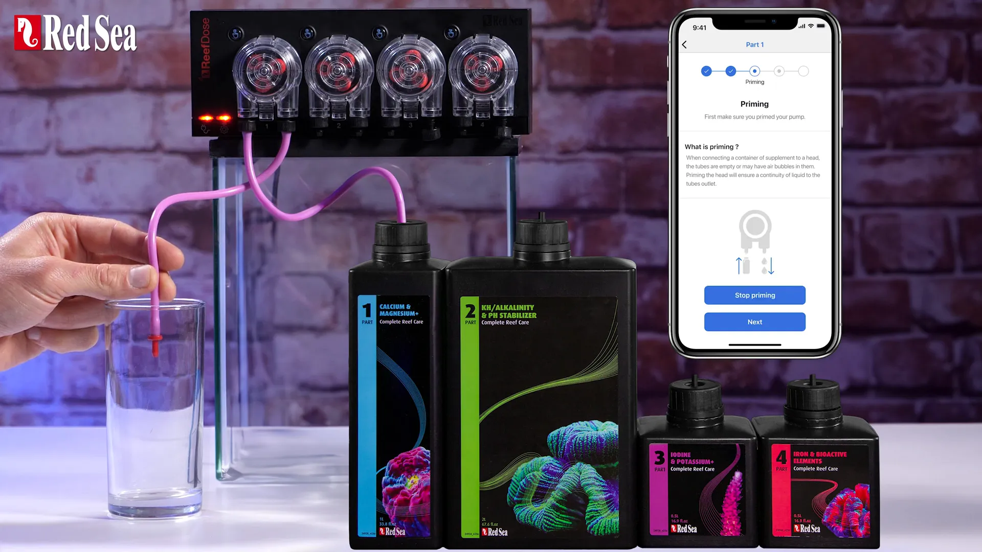 Priming dosing tube on ReefDose 4