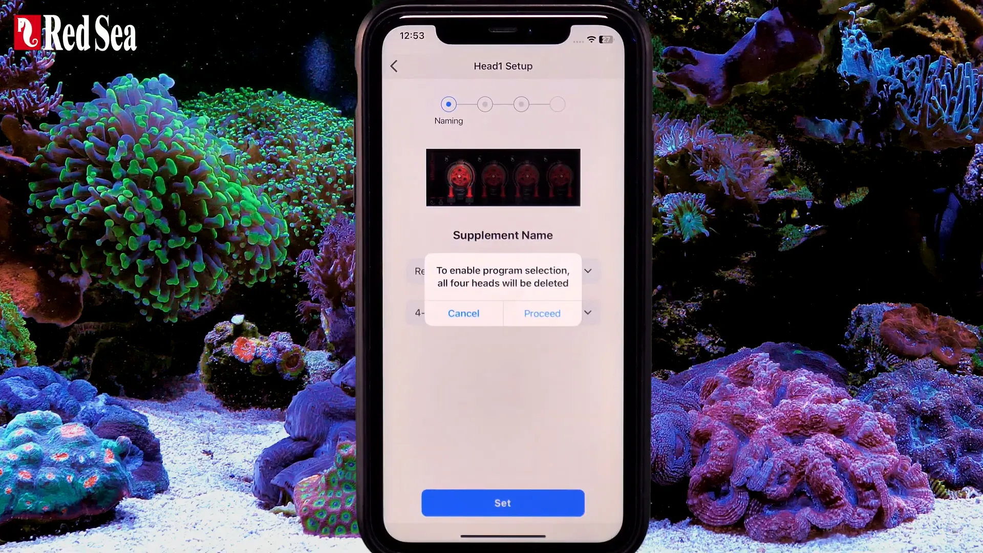 Deleting and setting up dosing head one on ReefBeat app