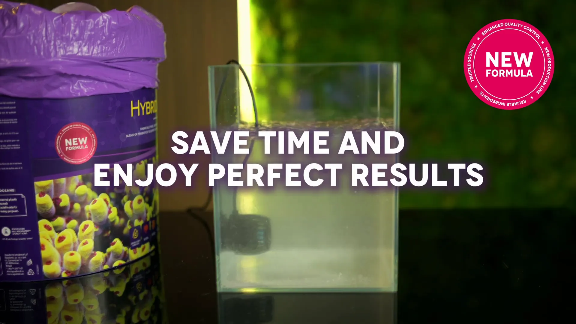 Salt dissolving quickly in aquarium water