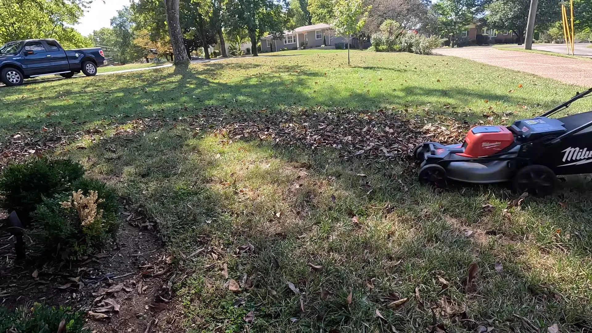 Clearing the lawn surface