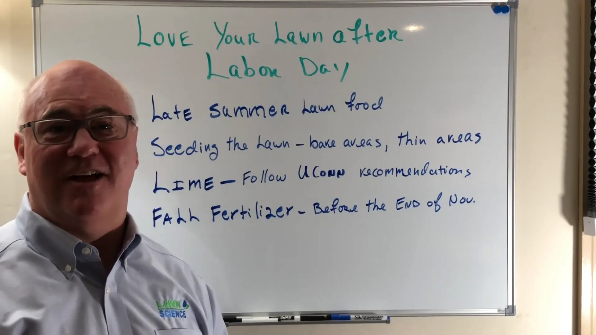 Steve the Lawn Science Guy finall fall prep checklist wrap-up