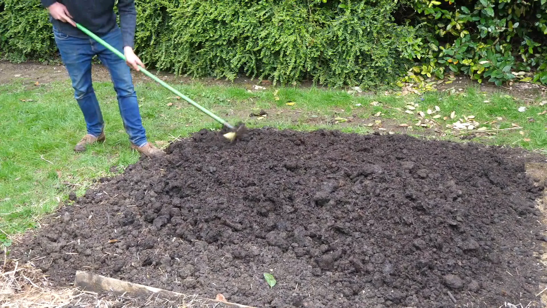 Preparing the soil for a vegetable garden