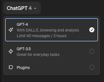 How to switch models to Chat GPT-4