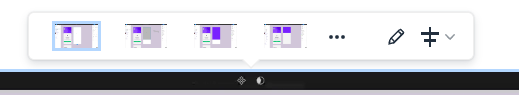 Auto screenshot edit toolbar