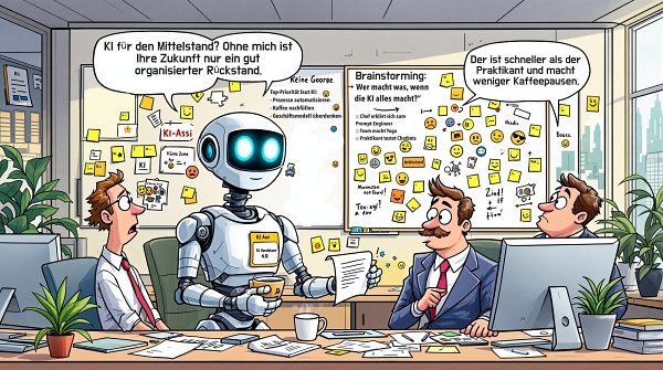 Featured image for the blog, "Wie Sie mit dem KMU.NETWORK die KI-Ausgabequalität um das Zehnfache steigern – Ein Business-Framework enthüllt"