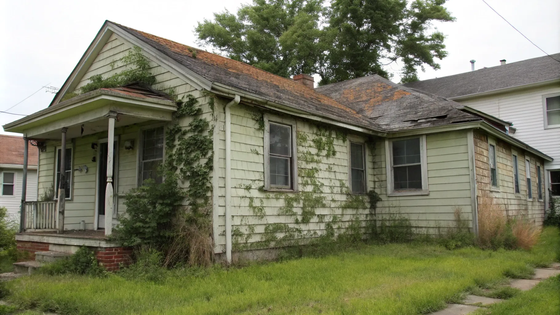 Columbus Ohio home with visible mold on walls