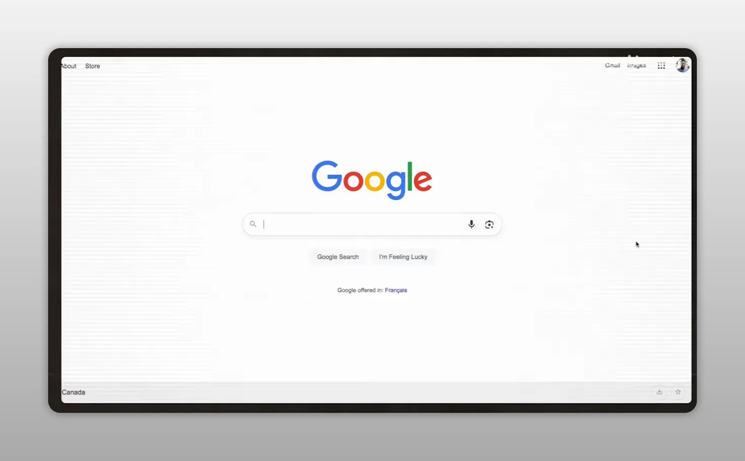 Thanh tìm kiếm Google hiển thị danh sách gợi ý tự động